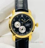 TWS Factory Swiss Vacheron Constantin Malte Dual Time Regulateur 42005 41mm Watch Yellow Gold 9015 Movement